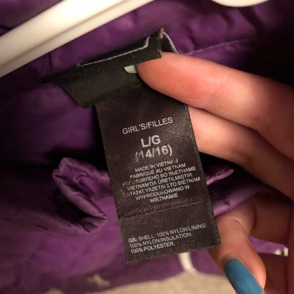 Purple thin North Face winter coat ❄️ - Picture 2 of 2